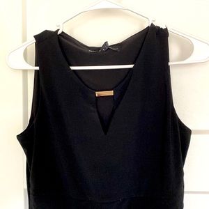 Black Shell with keyhole WHBM XS NWT